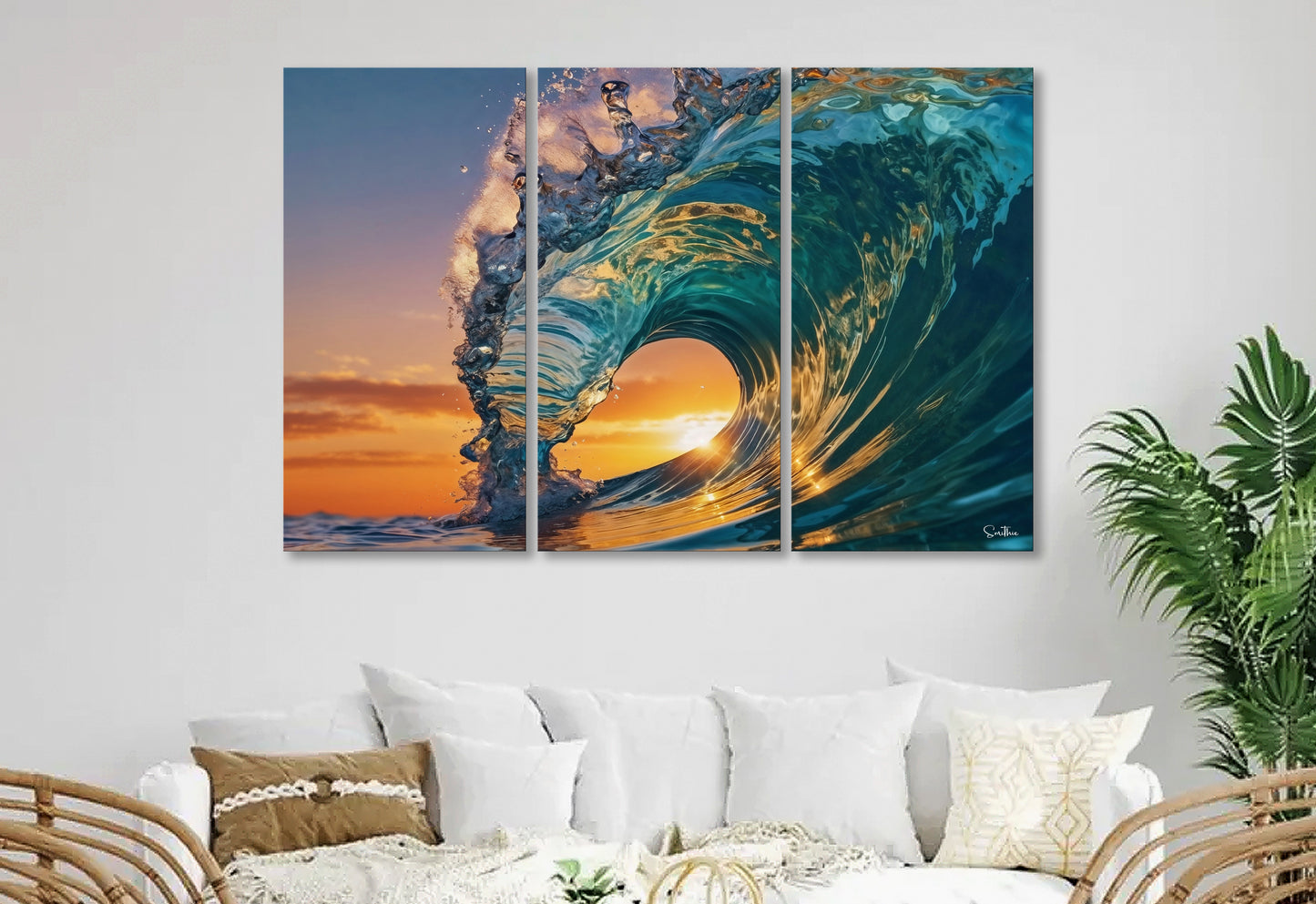 Afternoon Delight - Tri Panel Canvas Art