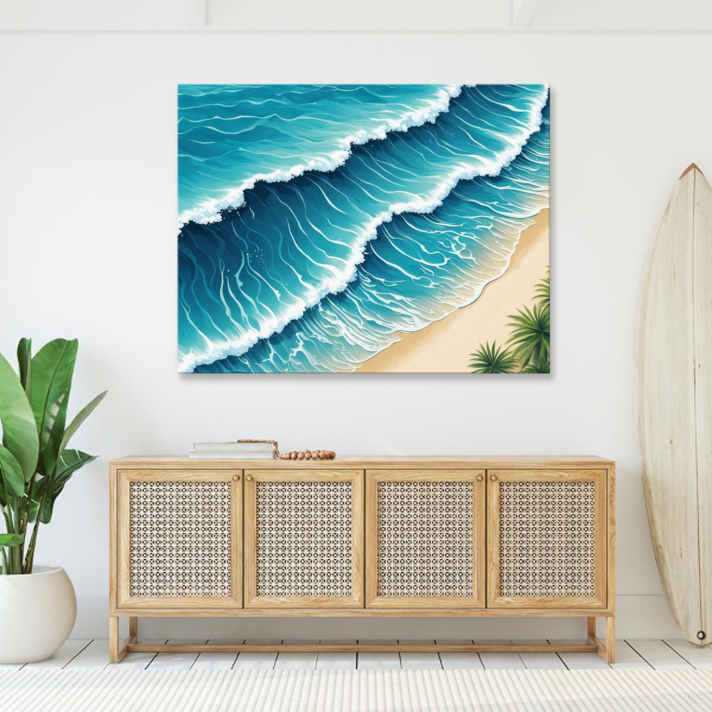 Cyan Sets - Canvas Wall Art