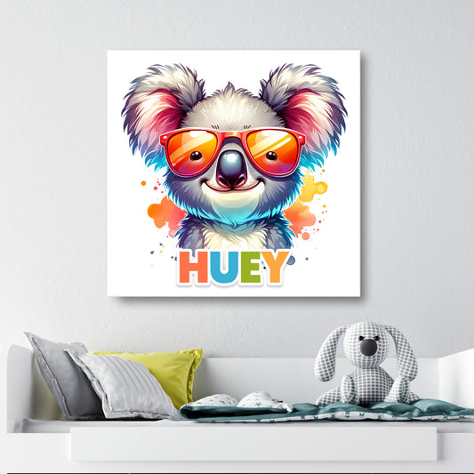 Kev The Koala  - Personalised Canvas Wall Art