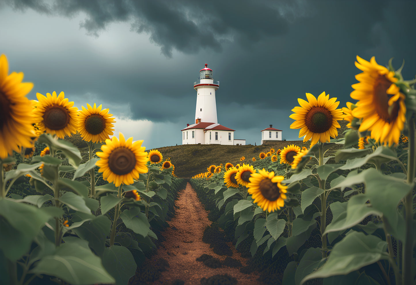 Stormy Sunflowers