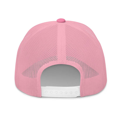 Positive Vibes Only - Embroidered Trucker Cap (Flamingo Pink)