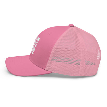 Positive Vibes Only - Embroidered Trucker Cap (Flamingo Pink)